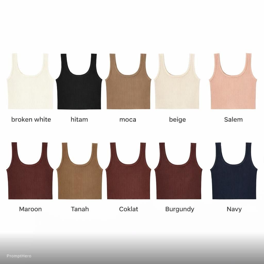 AI generated: tetapi buatnya hanya 12 warna itu saja broken white, hitam, moca, beige, silver, salem, maroon, tana...