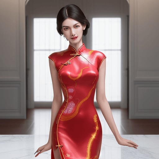 AI generated: a mature girl,radiant,{very tall and slender},glossy skin,{{masterpiece}},{best quality}, {ultra-det...