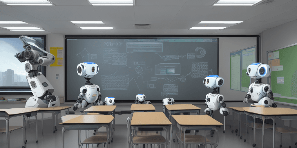AI generated: Create a banner with the word "Microware" in the center. The banner should have a STEM, AI, Robot, a...