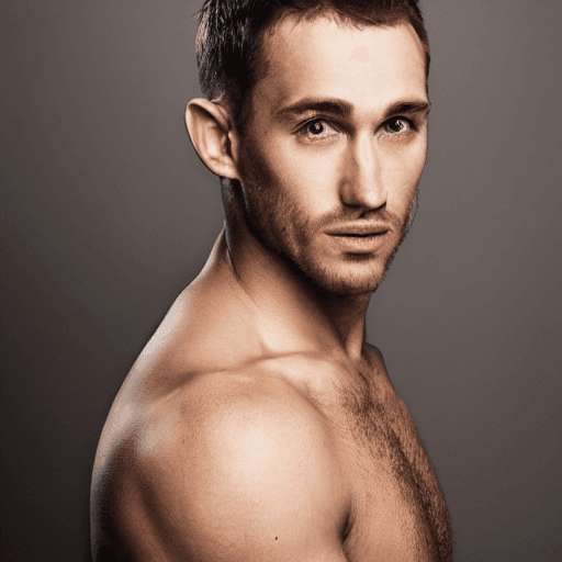 AI generated: 150mm portrait prompts, perfect face, A beautiful man with an oval face with a hawk nose.  High fore...