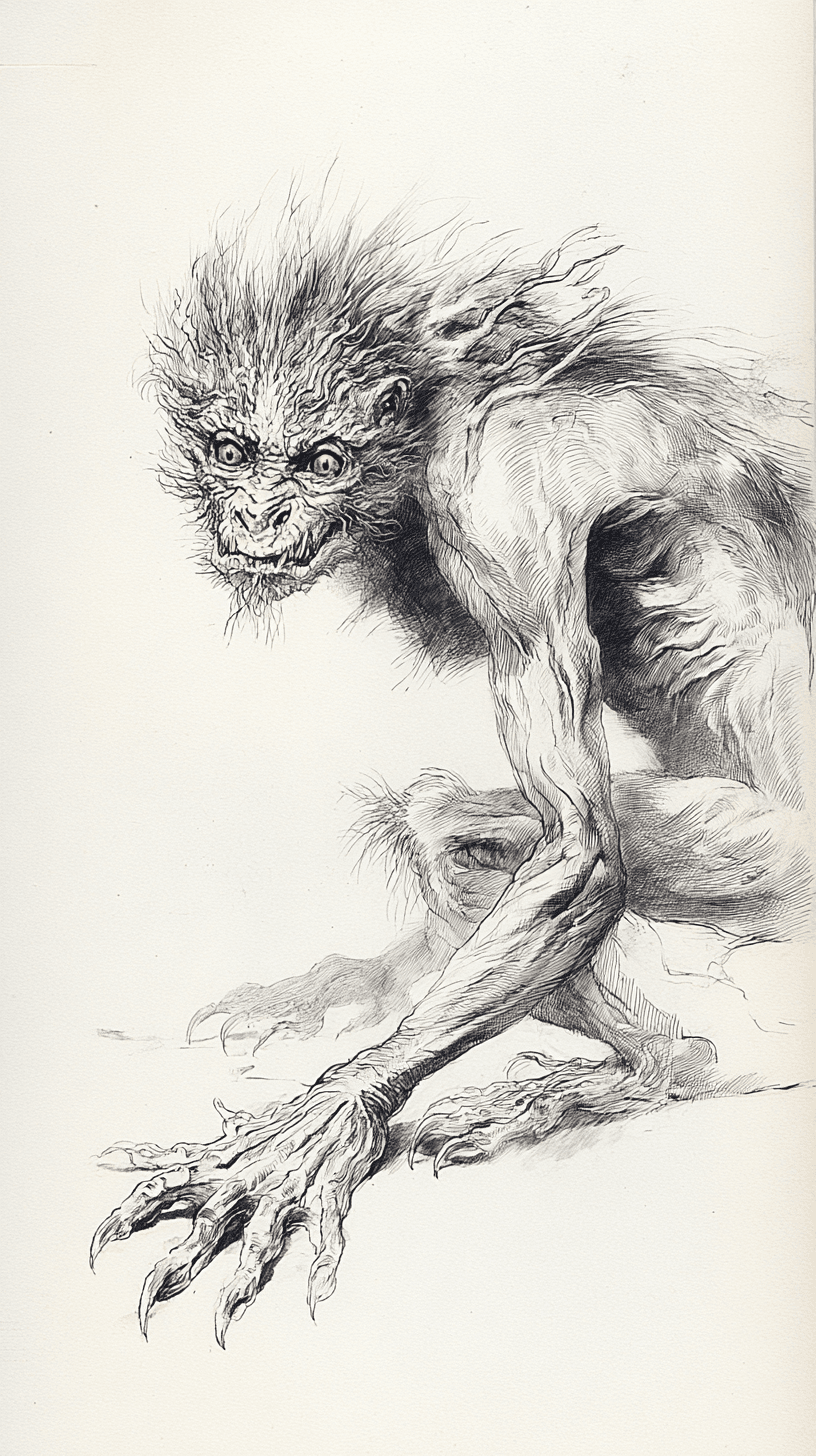 AI generated: A cryptozoological monster, island animal --sref 12