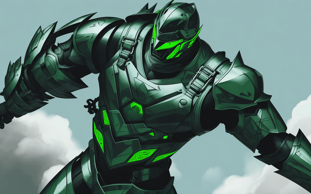 AI generated: a brutal man warrior falling off a cloud, a cartoon, pixiv, neo-dada, screen capture, homicide, harn...