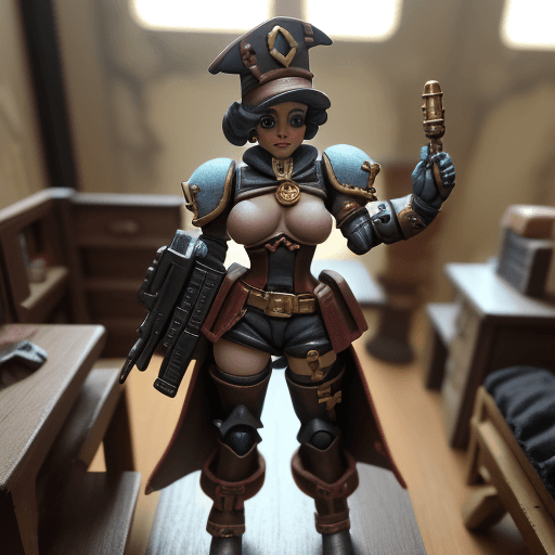 AI generated: 40k style Dollhouse Inquisitor
