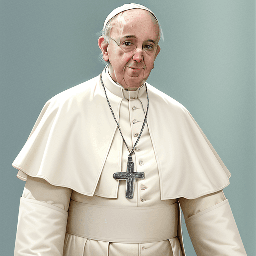 AI generated: Pope Francis in 80s Miami Style --ar 9:16