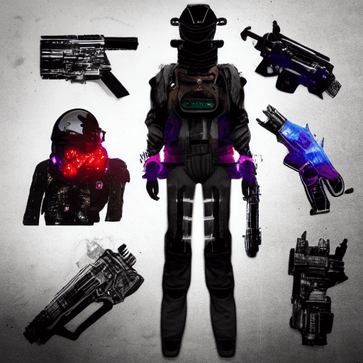 AI generated: space cowboy| futuristic western| detailed space bounty hunter attire| plasma revolver| cybernetic e...