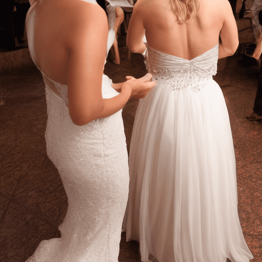 AI generated: A couple look at back