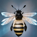 AI generated: bee, cbzbb, detailed, fantasy, dreamlike, surrealism, super cute, trending on artstation