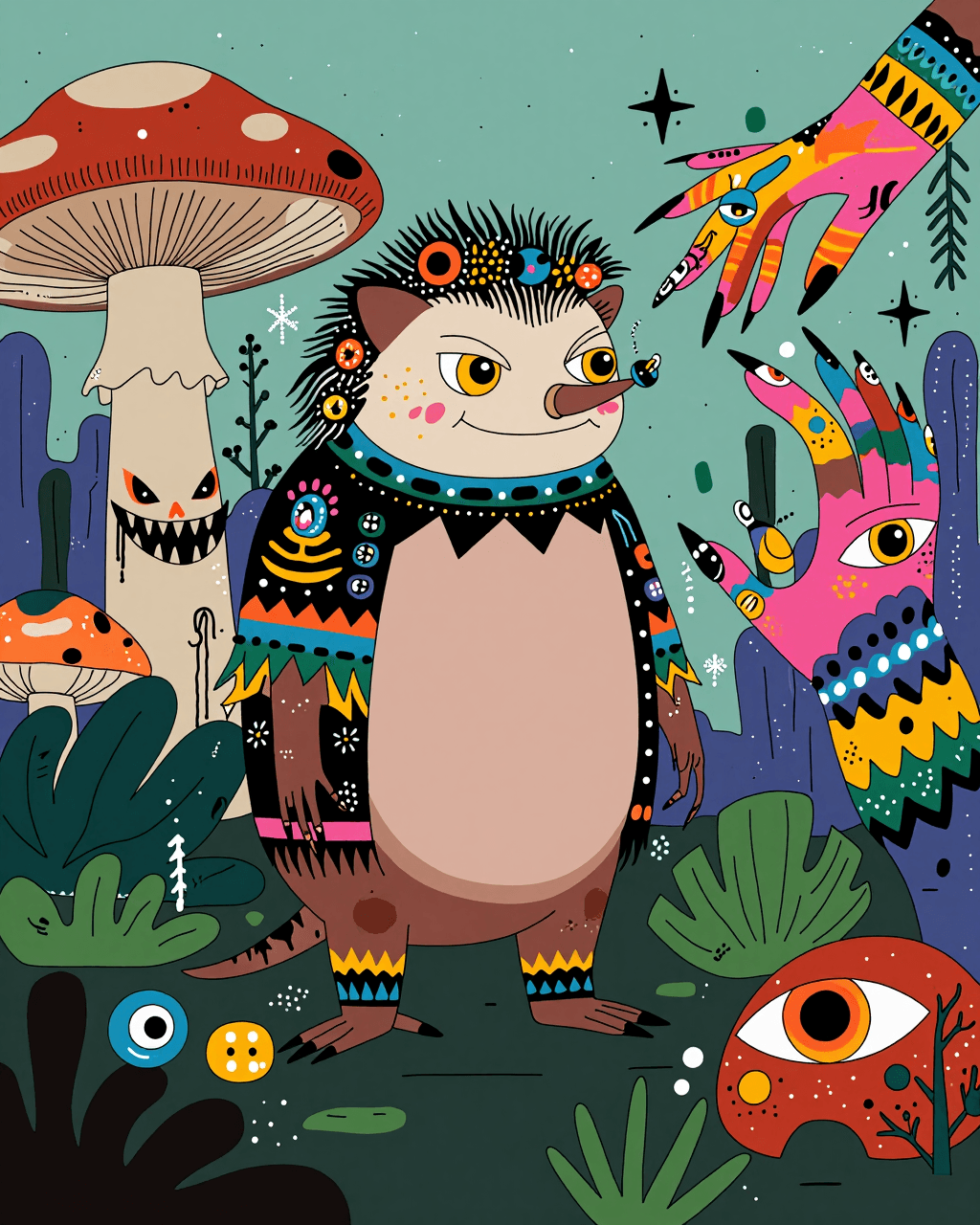 Psychedelic Flat Art - Image 2