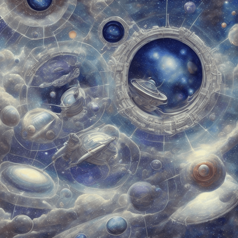 AI generated: high-quality professional photo of an adorable celestial cosmical ASTRO depiction of life in a space...
