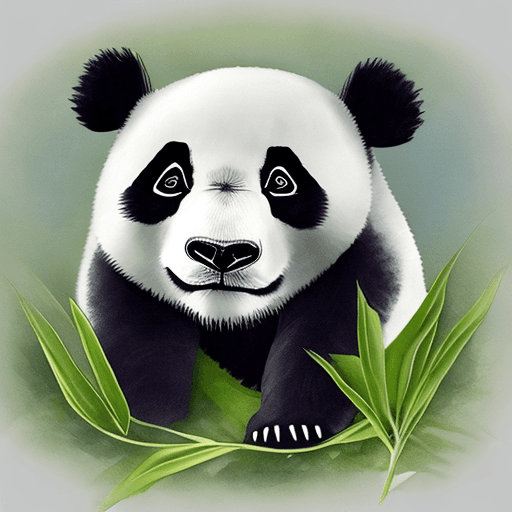 AI generated: human-like panda