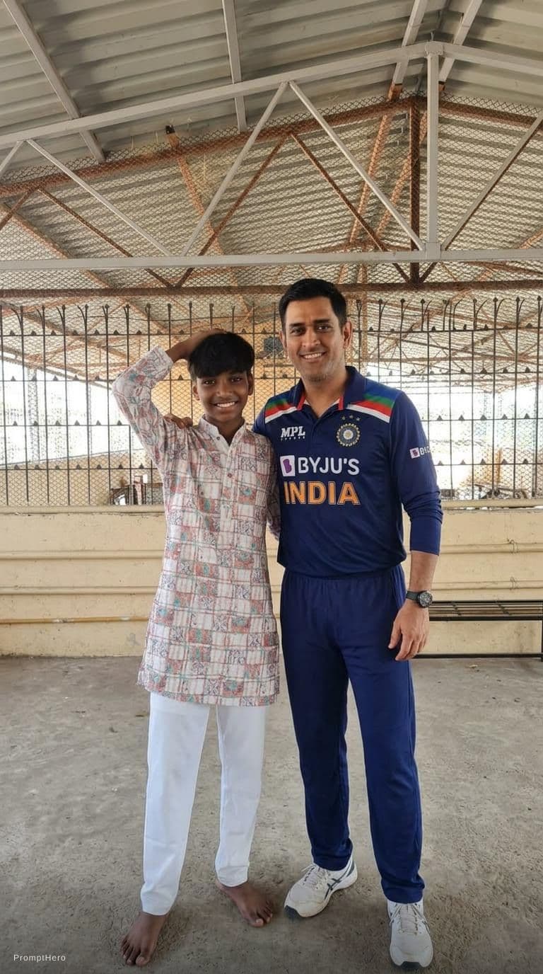 AI generated: Add dhoni with me