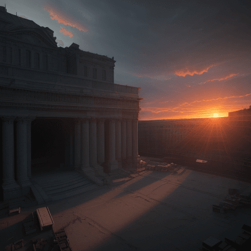 AI generated: Photo of an artist perspective of ultra realistic theatre, dramatic light, pale sunrise, cinematic l...