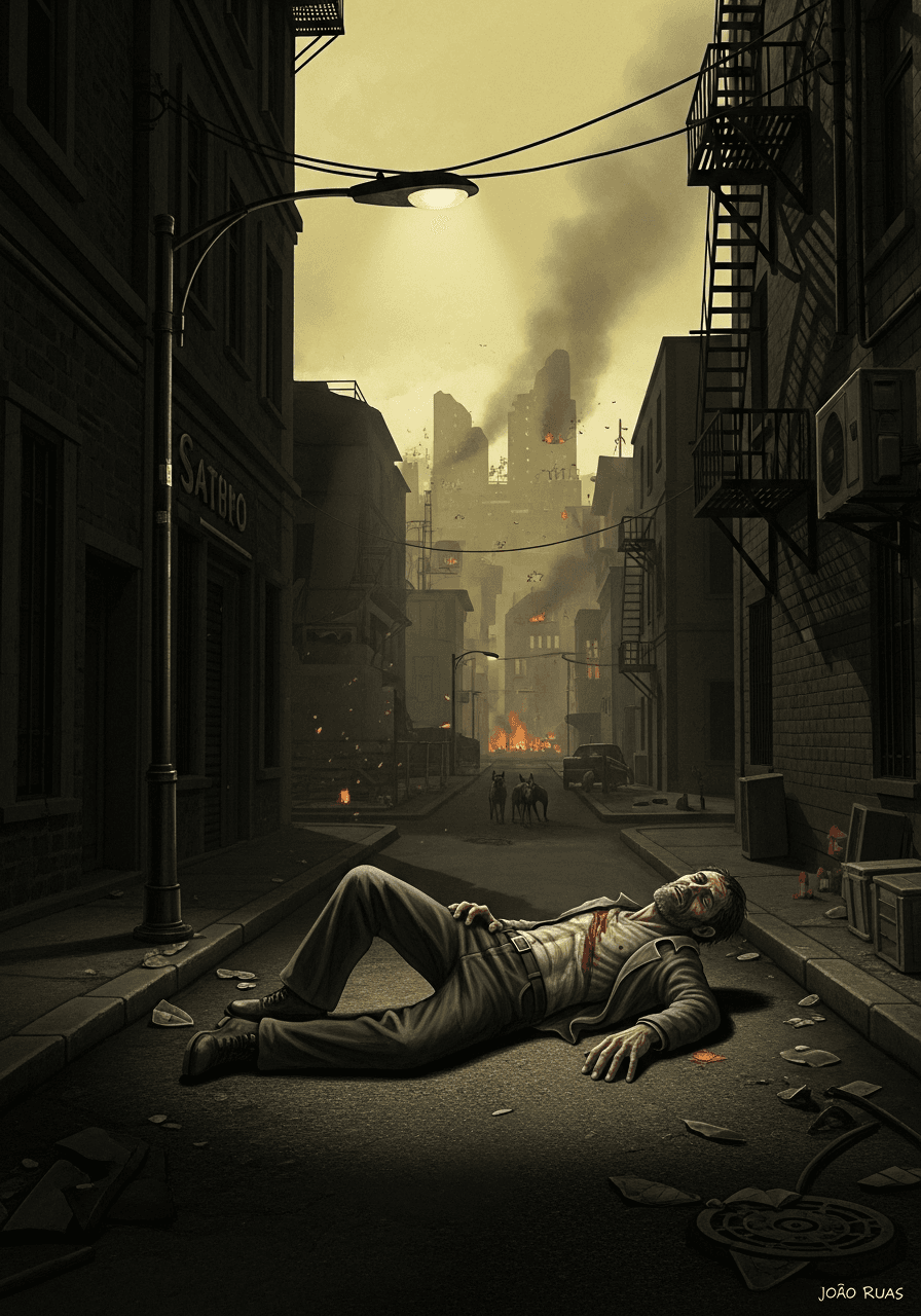 AI generated: Oh the burden bleed, it was the world on fire. No-one eating bodies so I was wrong to leave to avoid...