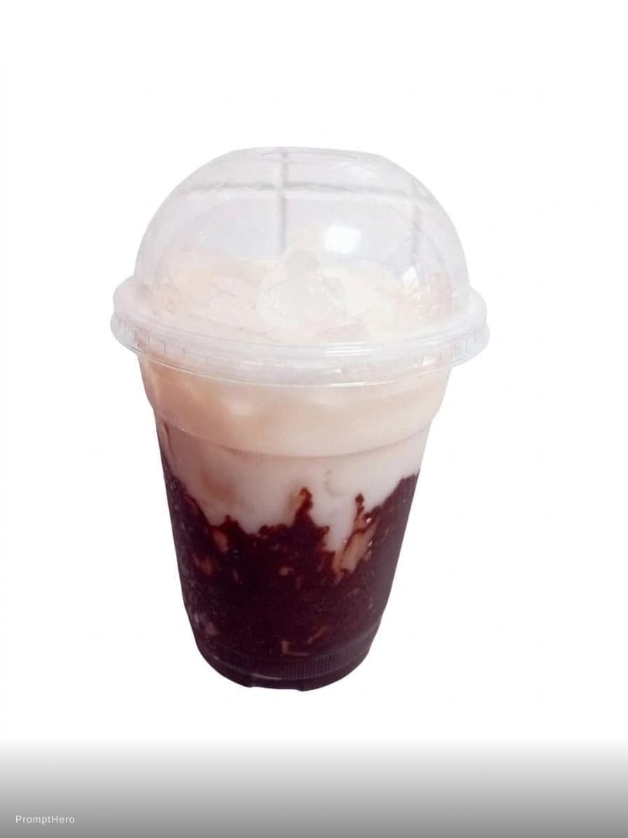 AI generated: realistic photo of milkshake, with no backgorund, and don't change anything in the photo
