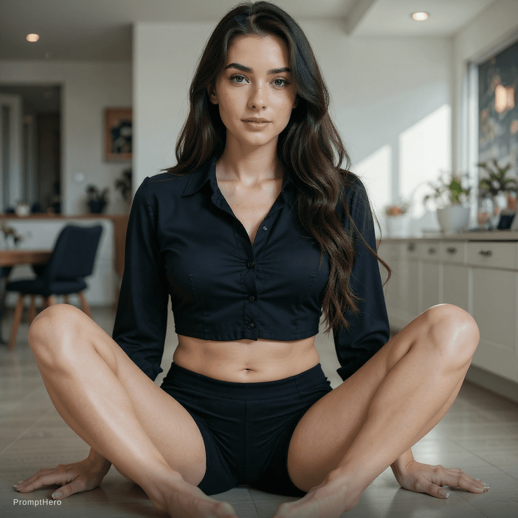 AI generated: she is pregnant 3 months old