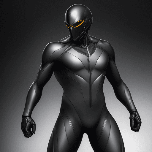 AI generated: Character Suit: A sleek, black suit with subtle metallic accents that provide both protection and fl...