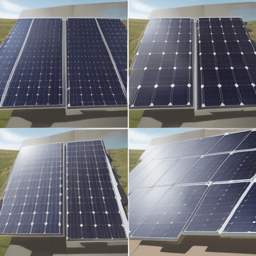 AI generated: “The solar panel image focuses on the panels, which are the key part. Each panel section should be i...