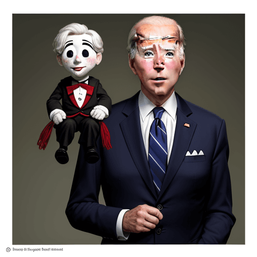 AI generated: Joe Biden as puppet with strings

