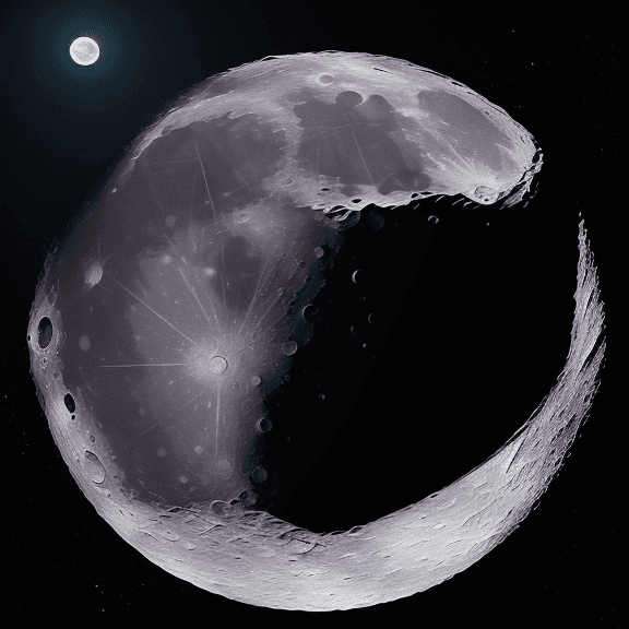 AI generated: the moon
