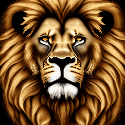 AI generated: Photorealistic lion, mourning, 4k, logo, hd, 2 faced, the teeth need to be the letters WWW to replac...