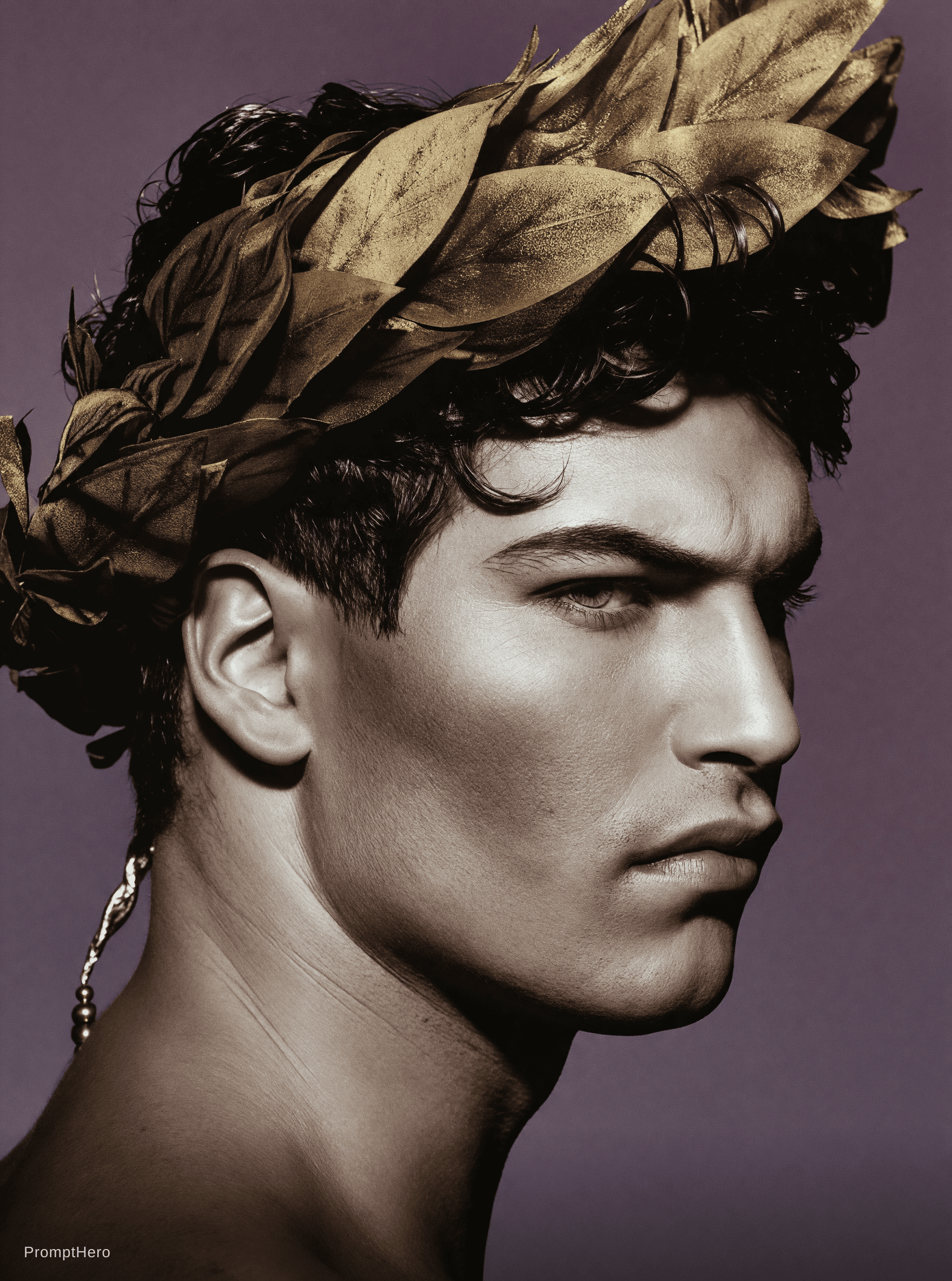 AI generated: A highly realistic, detailed studio photograph of a man with his face replaced by [User's Face Refer...