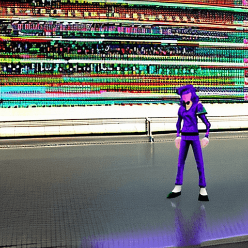 AI generated: New Humanoid Stand named Lose Yourself, Jojo's Bizzare Adventure, in the style of Hirohiko Araki, hi...