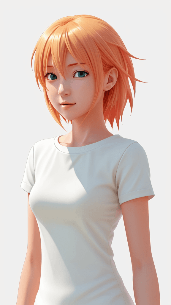 AI generated: (best quality,ultra-detailed,realistic:1.2) anime, clean lines, minimalist artwork, vibrant color pa...