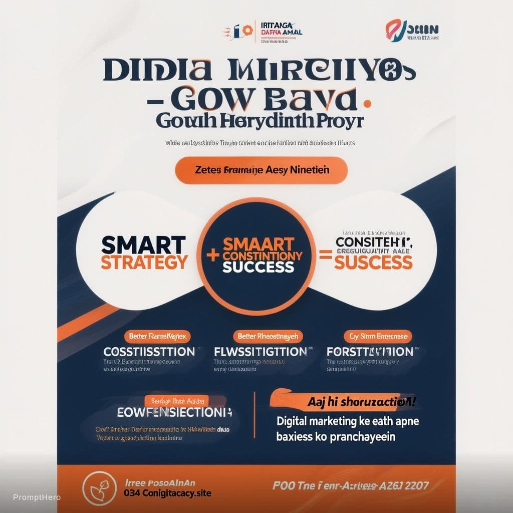 AI generated: Project: Digital Marketing Promotional Infographic
Style: Professional, modern design with a clean w...