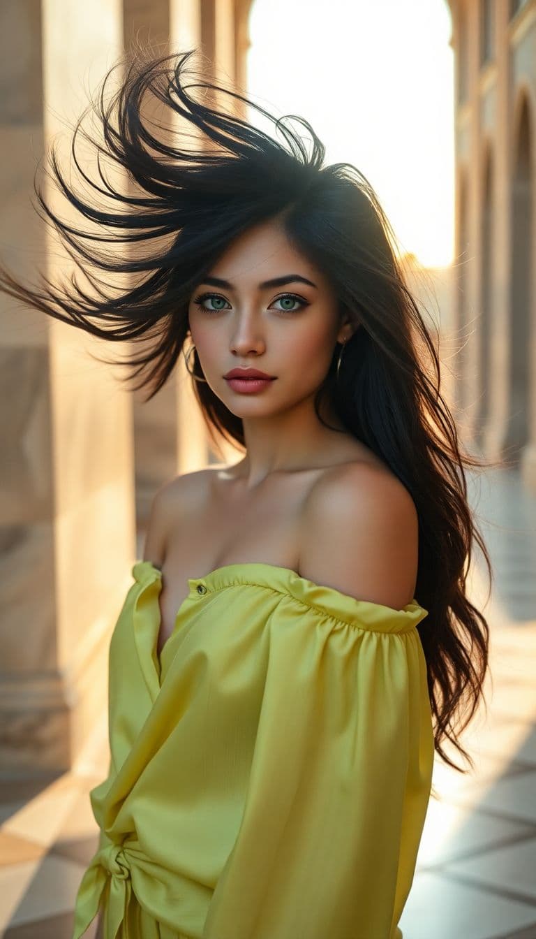 AI generated: "High resolution full-body vertical portrait photograph, Sony A1, 70mm lens, dramatic cinematic styl...