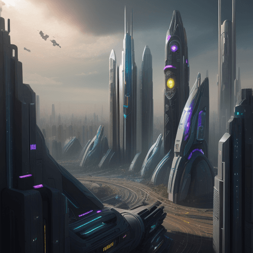 AI generated: Make me a sci-fi city 