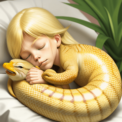 AI generated: simpson characther, blonde woma, sleeping peacefully