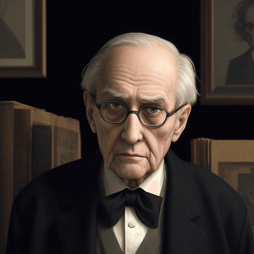 AI generated: critic, old, man