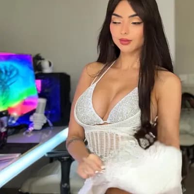 AI generated video: girl with very black hair, sexy, thin waist, wide hips, he takes off her clothes and is naked, nude,...