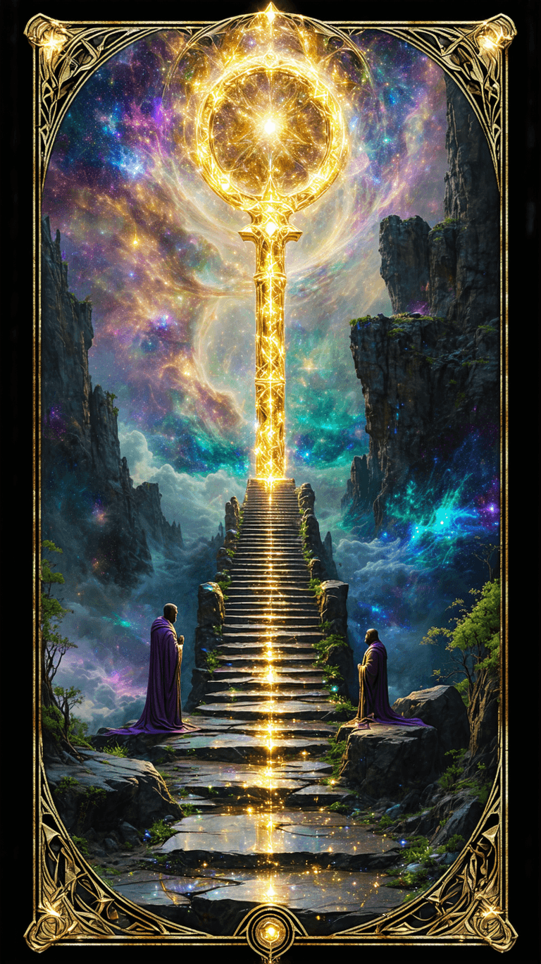 AI generated: Each Major Arcana card will feature hyper-realistic gold, opal quartz, neon hues, silver holographic...