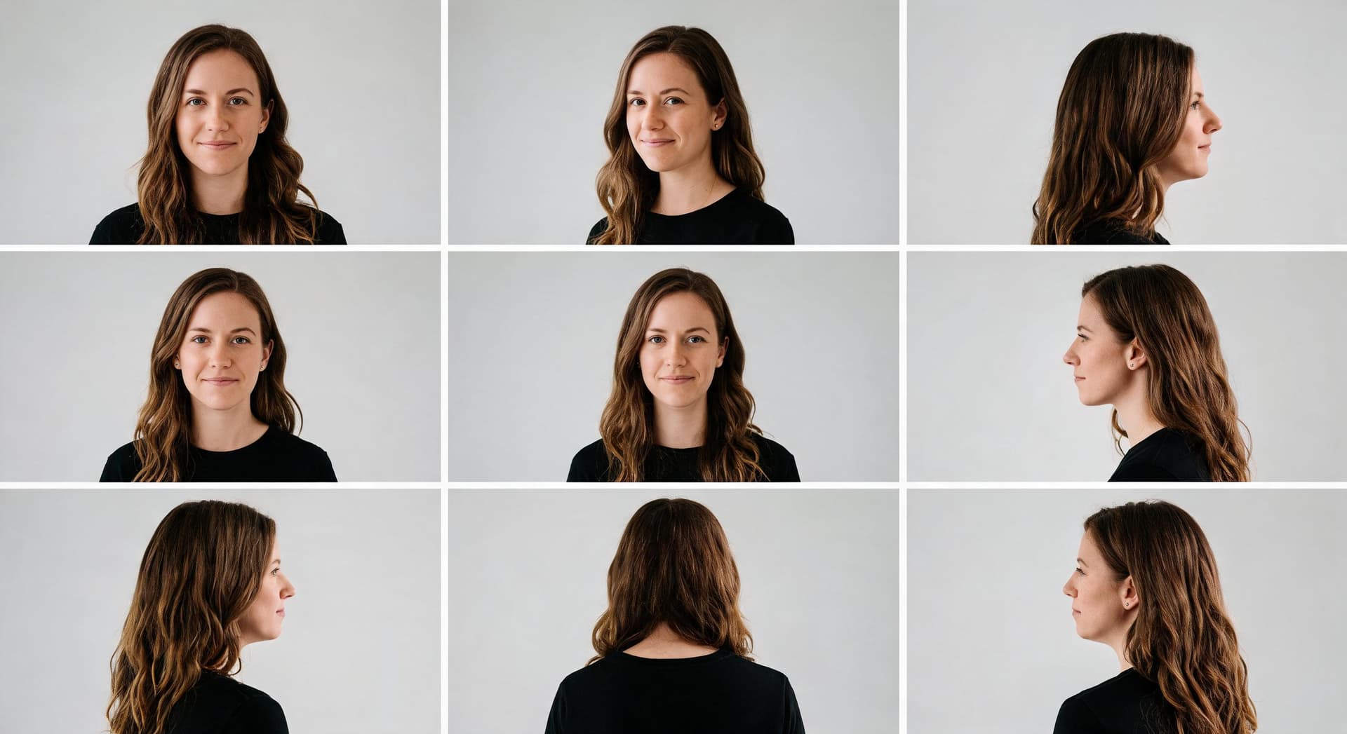 AI generated: do a study of this woman in the reference image close up, showing her from the waist up, studio, in ...