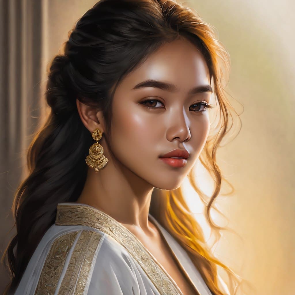 AI generated: epic realistic, illustration,Filipino girl,graphic design,digital,texture, ((Masterpiece)), Absurdre...