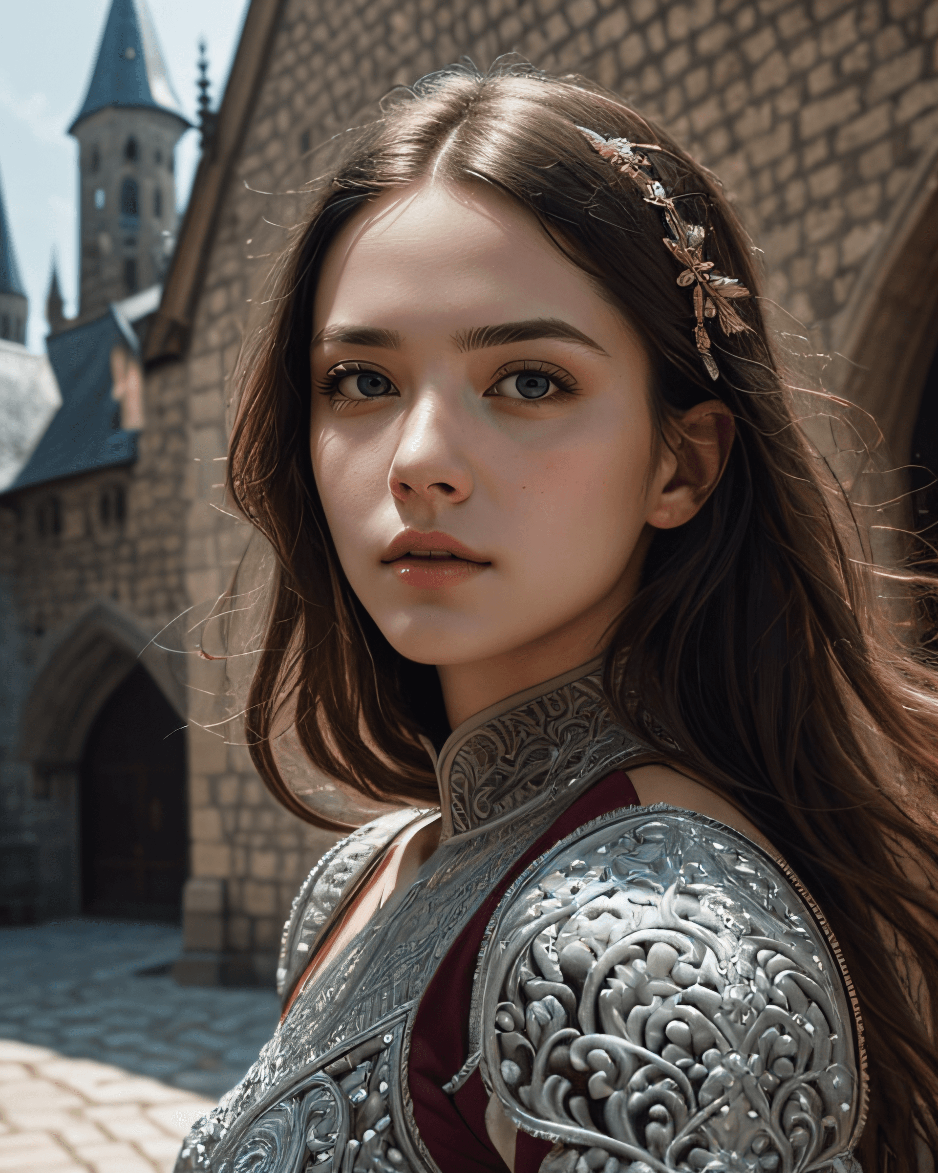AI generated: (masterpiece), (extremely intricate:1.3), (realistic), portrait of a girl, the most beautiful in the...