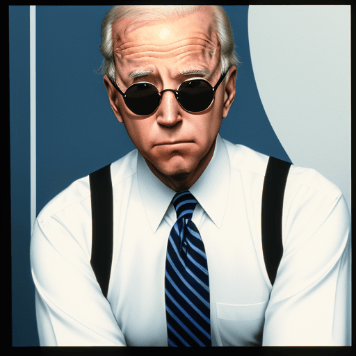 AI generated: joe biden sniffing compters in 80s Miami Style --ar 9:16