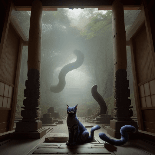 AI generated:  a skilled explorer, discovers an ancient temple in the heart of the dense Japanese wilderness. Insi...