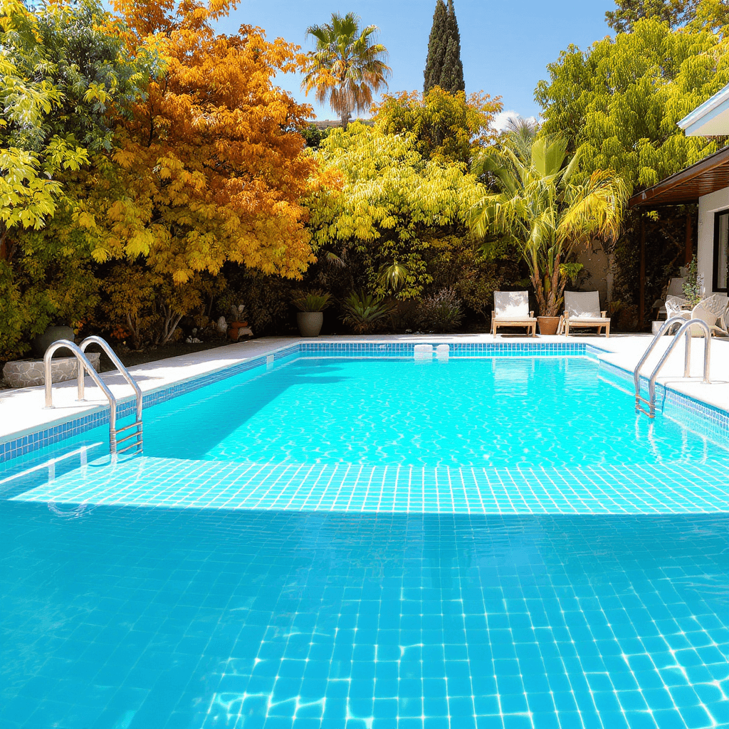 AI generated: SwimmingPool 2 meters depth with moving deck, 4 meters by 3 meters