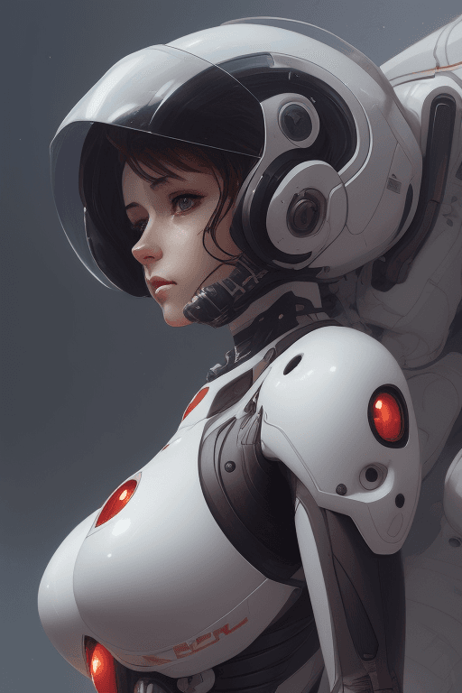 AI generated: Hyper realistic painting of a beautiful girl in an EVA plugsuit, hyper detailed, anime, by greg rutk...