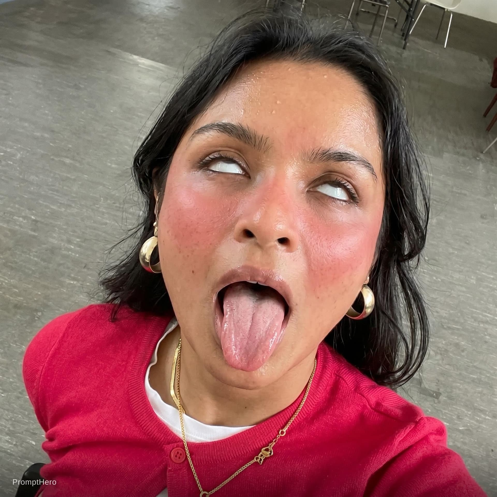 AI generated: Ahegao face