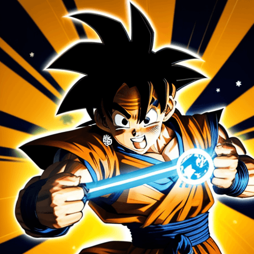 AI generated: un stikman peleando con goku  en el multiverso