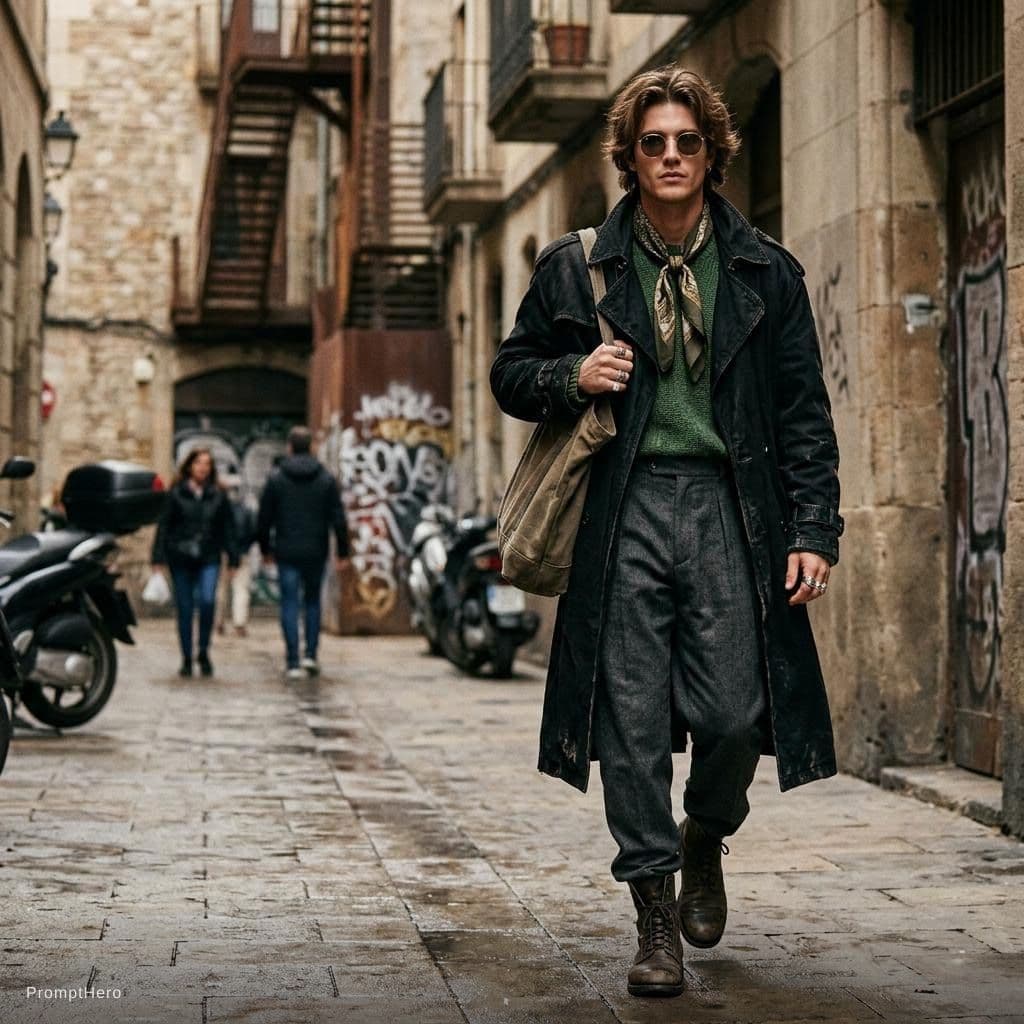 AI generated: fashion editorial photograph, man, shot on a Canon EOS 5D Mark IV --chaos 75 --ar 1:2 --profile rsy6...