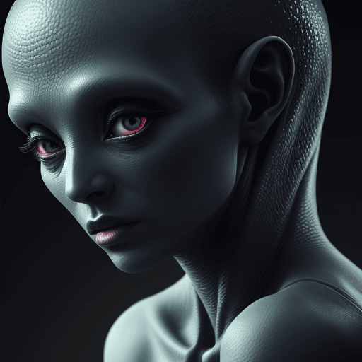 AI generated: woman alien