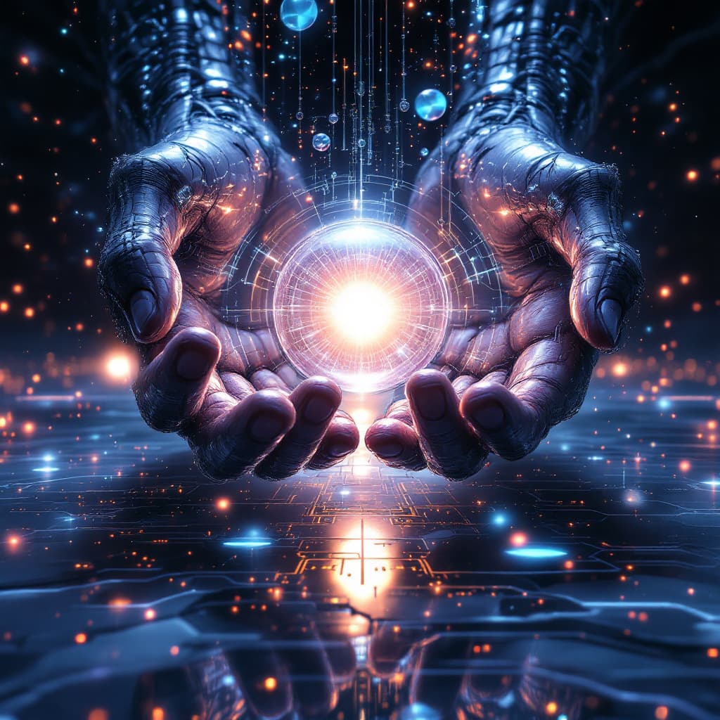 AI generated: The composition is highly detailed and immersive, designed as an epic music album cover symbolizing ...