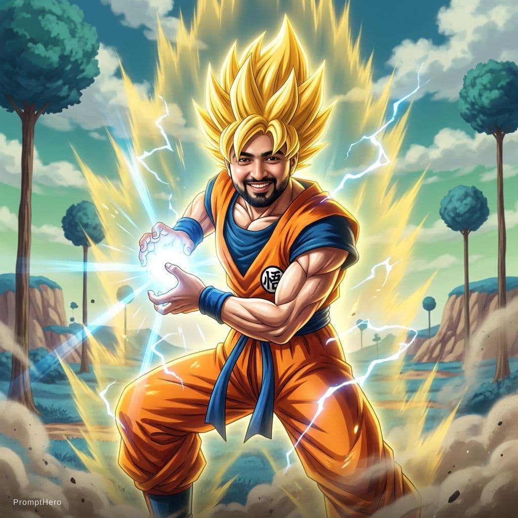 AI generated: @Son_goku wallpaper 