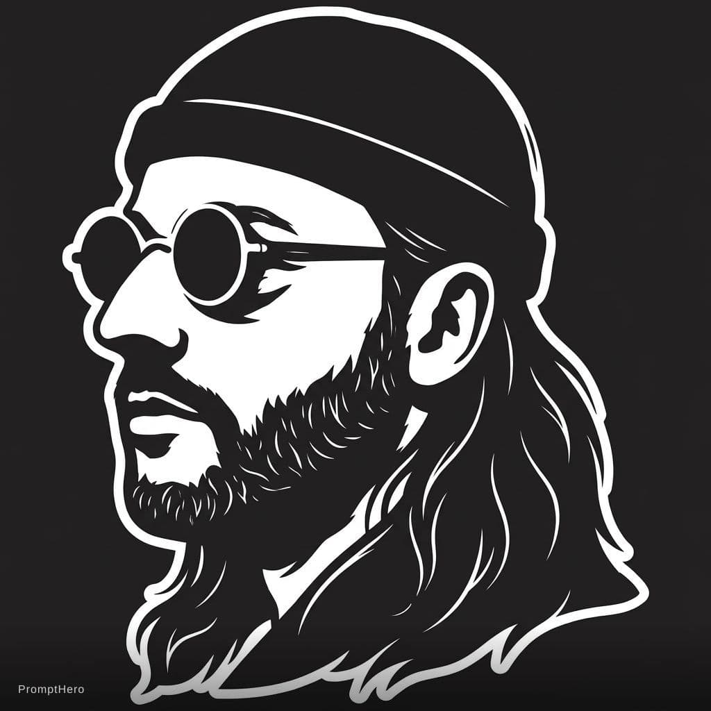 AI generated: Give this guy shoulder long hair. keep the rest the same