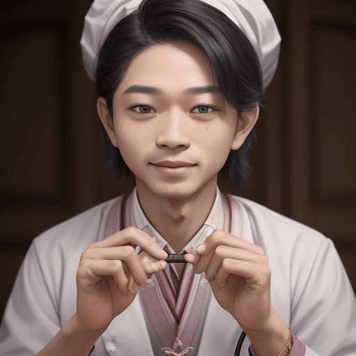 AI generated: I am a traditional doctor please create แพทย์ผู้หญิงใส่ชุดกราวน์ ผมยาว ใส่แว่น ใส่รองเท้าส้นสูง ยืนอ...