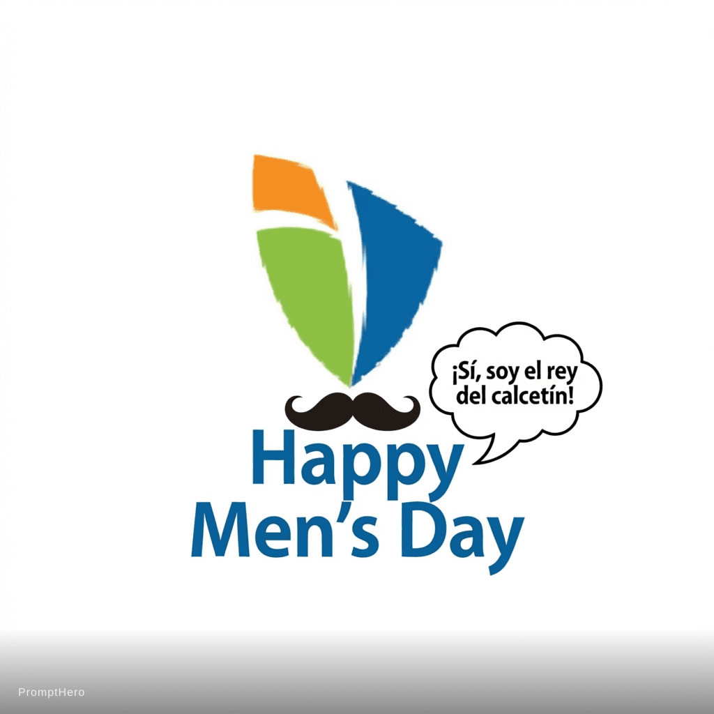 AI generated: Quiero que me crees una imagen que diga happy men's Day. No debe haber cambios en la imagen adjunto....